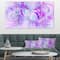 Designart - Light Purple Fractal Texture - Abstract Canvas Art Print